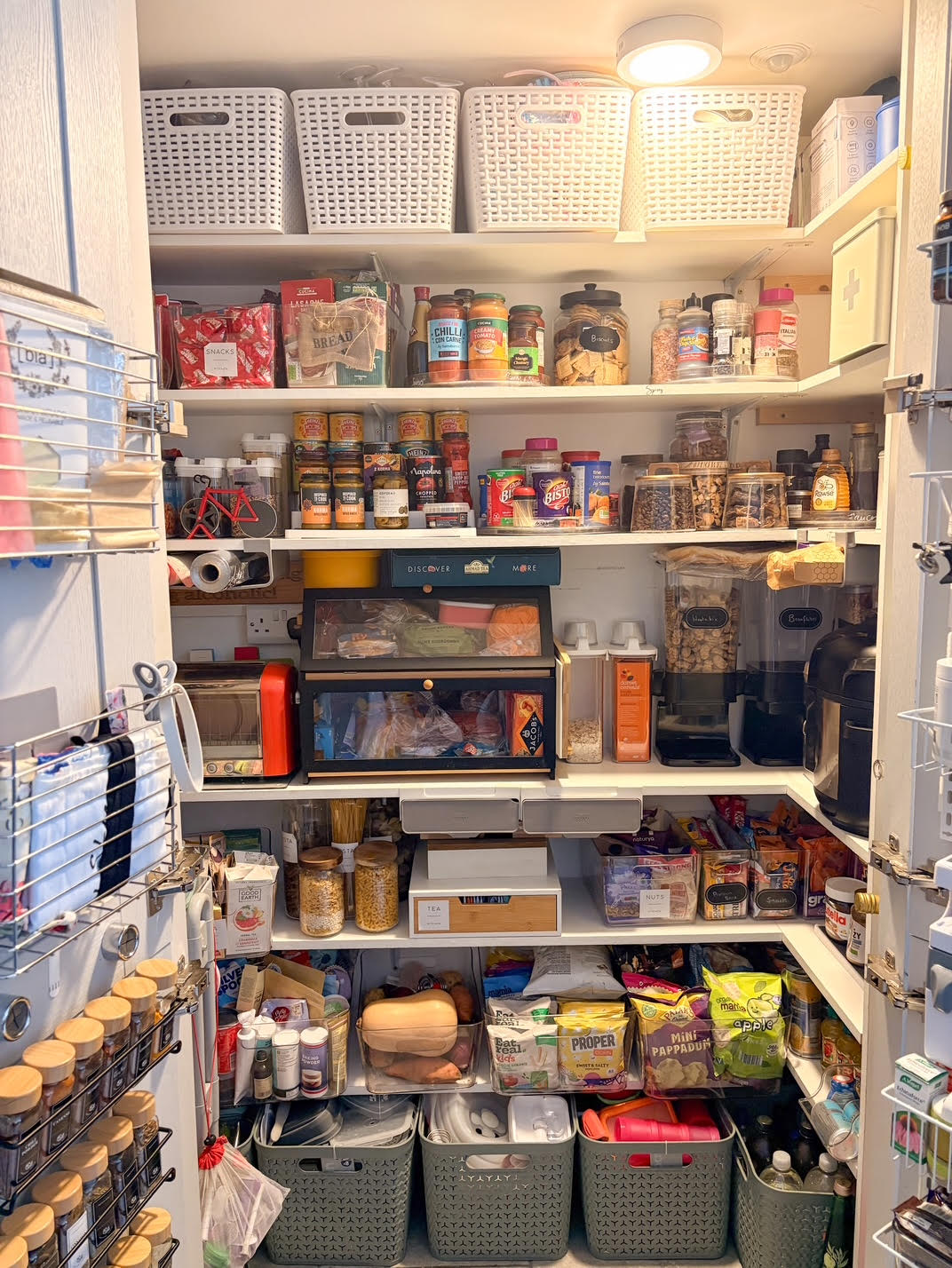 Walk in pantry, systemised. after